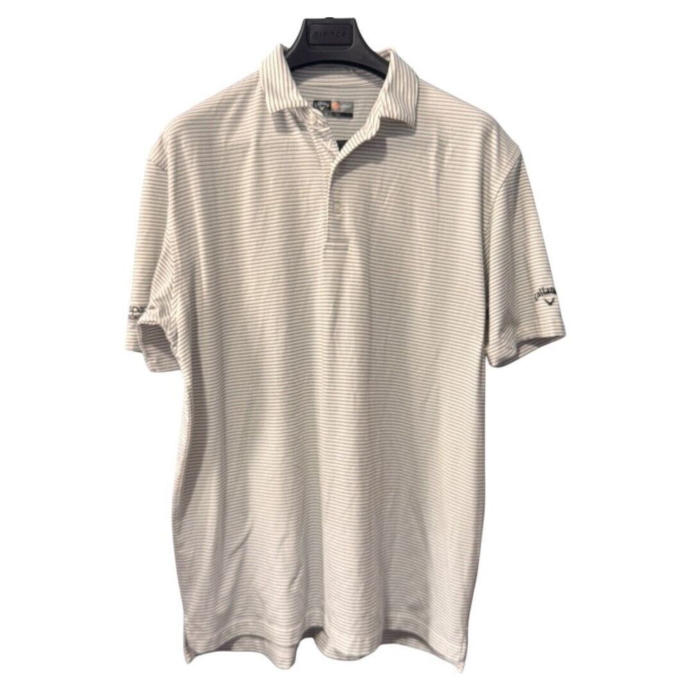 Callaway white with stripes xl golf shirt